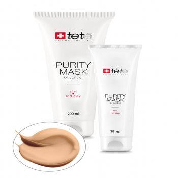 Tete Cosmeceutical Purity Mask Oil Control Zinc and Red Clay (Себорегулирующая очищающая маска с цинком и красной глиной)