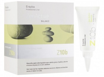 Erayba Zen Active Z10b absorbing mask (Маска очищающая для жирной кожи головы), 15 мл*8 шт