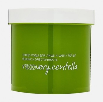 Premium recovery.centell (Тонер-пэды для лица и шеи баланс и эластичность), 60 шт