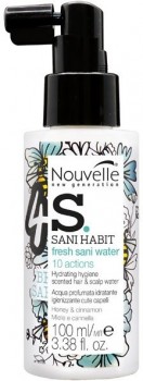 Nouvelle Fresh Sani Water 10 Actions (Освежающая жидкость для кожи головы и волос с оживляющим и увлажняющим эффектом), 100 мл