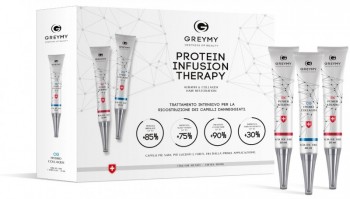Greymy Ampoules Rx100 KTA + Hydrocollagen (Ампулы Rx100 концентрат кератина + гидроколлаген (восстанавливающая сыворотка)), 3*20 мл+3*20 мл