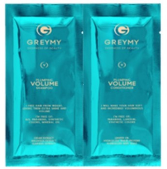 Greymy Plumping Volume Shampoo & Plumping Volume Conditioner Tester (Пробник "Уплотняющий шампунь для объема и Уплотняющий кондиционер для объема"), 2*10мл