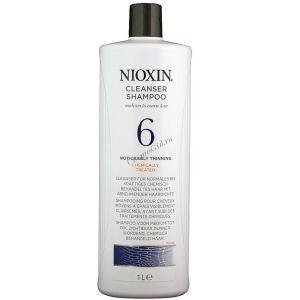 Nioxin Cleanser system 6 (Очищающий шампунь 6), 1000 мл.