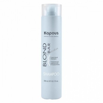 Kapous Освежающий шампунь для волос оттенков блонд серии "Blond Bar", 300 мл