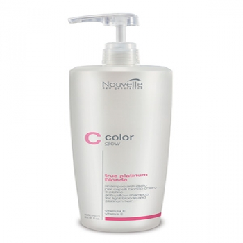 Nouvelle Color Glow True Platinum Blonde Shampoo (Шампунь для нейтрализации желтых и золотистых оттенков) 