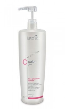 Nouvelle Color Glow True Platinum Blonde Shampoo (Шампунь для нейтрализации желтых и золотистых оттенков) 