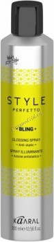 Kaaral Style perfetto Bling glossing spray (Спрей-защита от курчавости и для придания блеска), 300 мл.
