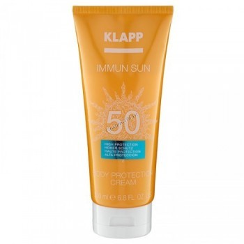 Klapp Immun Sun Body Protection Cream SPF50 (Солнцезащитный крем для тела SPF50), 200 мл