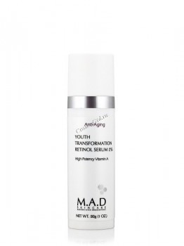M.A.D Skincare Anti-Aging Youth Transformation Retinol Serum 2% (Омолаживающая сыворотка с 2% ретинолом), 30 гр