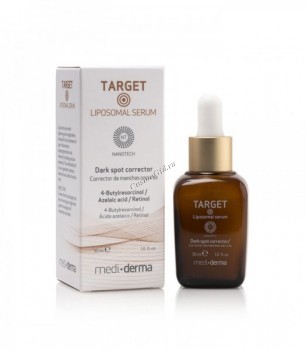 Mediderma Target Nanopeel Liposomal serum dark spot corrector (Сыворотка депигментирующая липосомальная), 30 мл