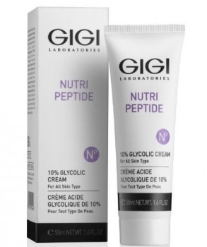 GIGI NP 10% Glycolic Cream (Крем пептидный с 10% гликолевой кислотой), 50 мл