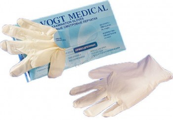 Перчатки Vogt Medical белые, нитрил, 100 шт