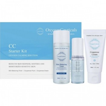 OxygenCeuticals CC Starter Kit (Набор для кожи с куперозом), 30 мл + 15 мл+ 30 мл