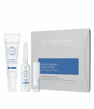 OxygenCeuticals Glutathione ToneUp Kit (Осветляющий набор на основе глутатиона), 50 мл + 2*5 мл