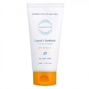 OxygenCeuticals Leports Sunblock SPF 50 PA+++ (Солнцезащитный водостойкий крем), 120 мл