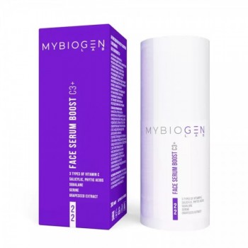 MyBiogen Face Serum «BOOST C3+ (Антиоксидантная бустер-сыворотка с витамином C), 30 мл