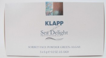 Klapp Sea Delight Sorbet face powder green algae (Маска-сорбет «Зеленая водоросль»)